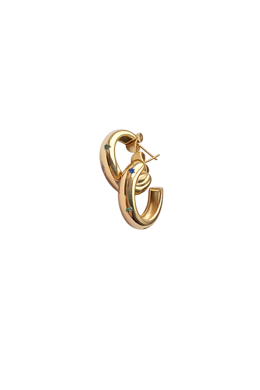Gem Hoop Earrings