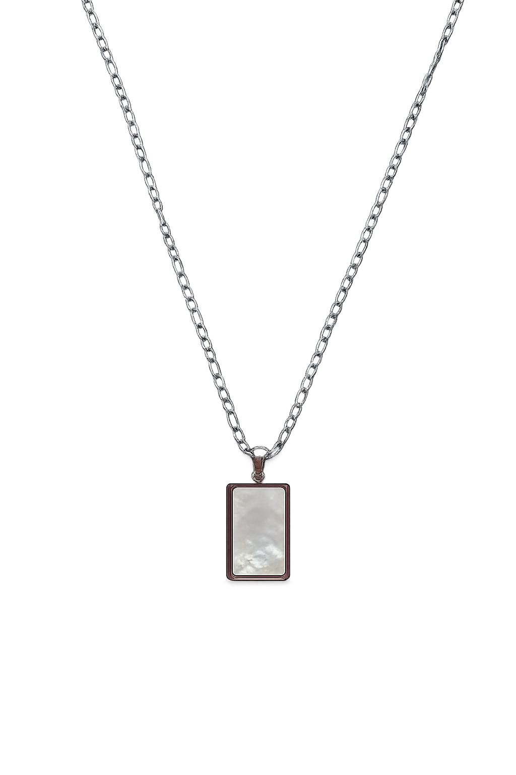 Rectangle Pearly Necklace