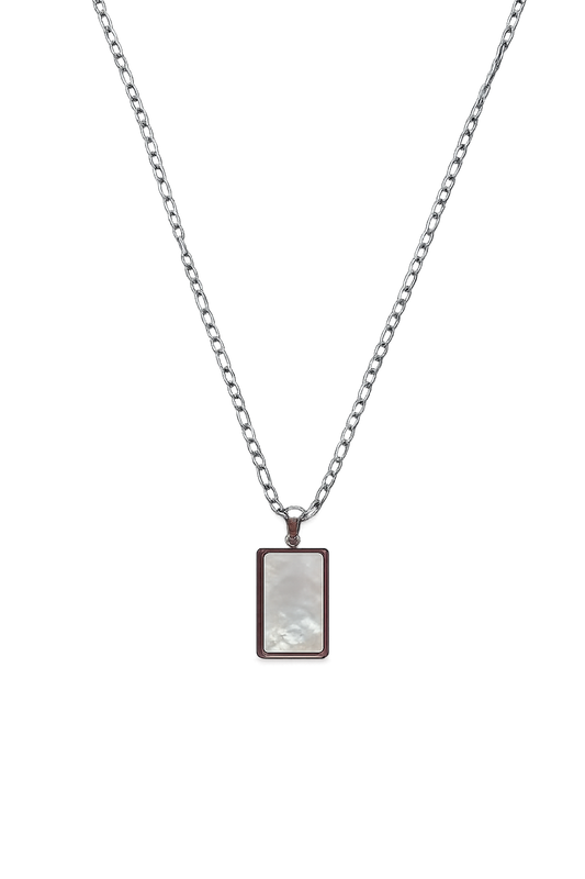 Rectangle Pearly Necklace