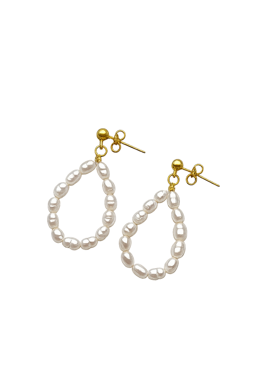 Freshwater Pearl Bead Earrings