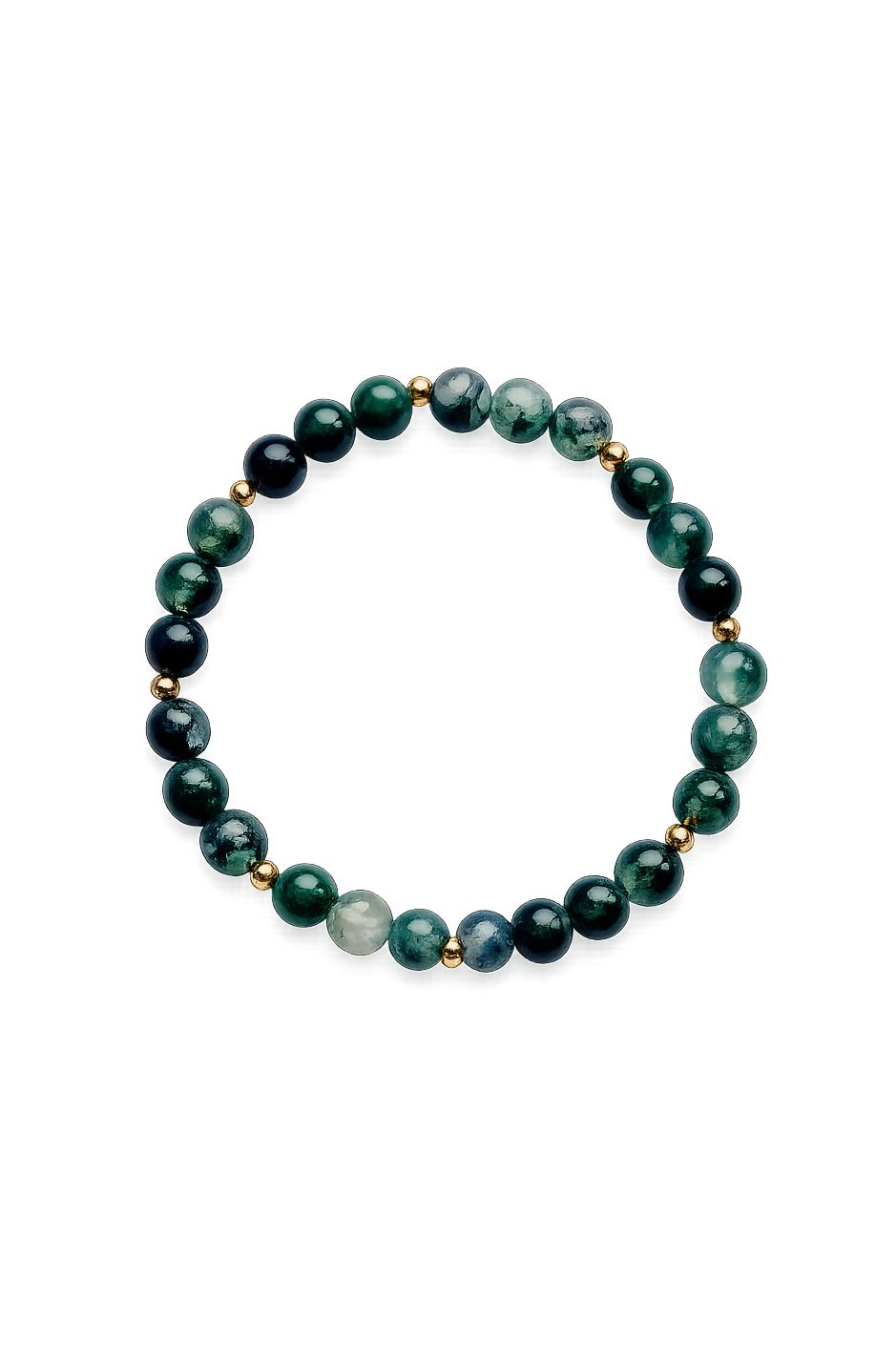 Natural Moss Agate Bracelet
