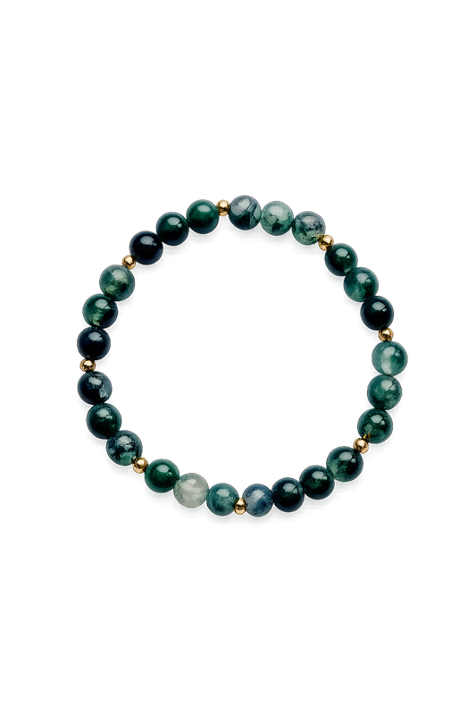 Natural Moss Agate Bracelet