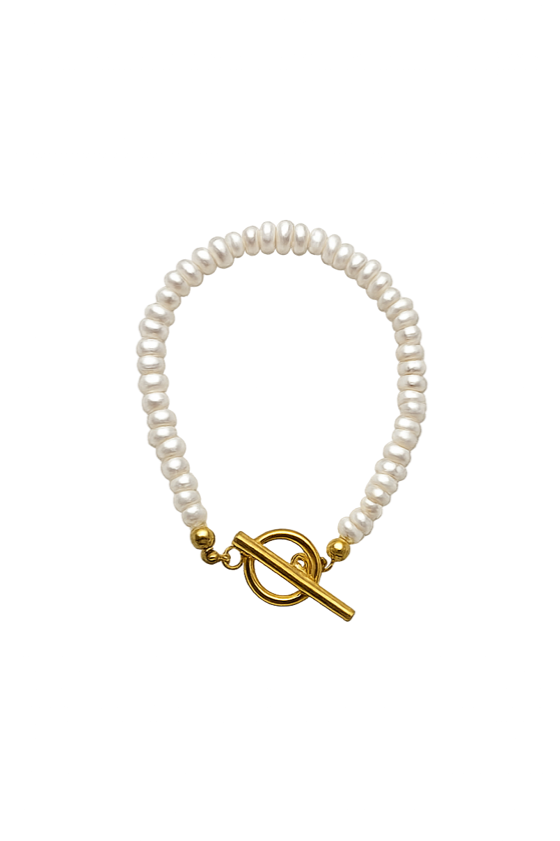 Toggle Clasp Freshwater Pearl Bracelet