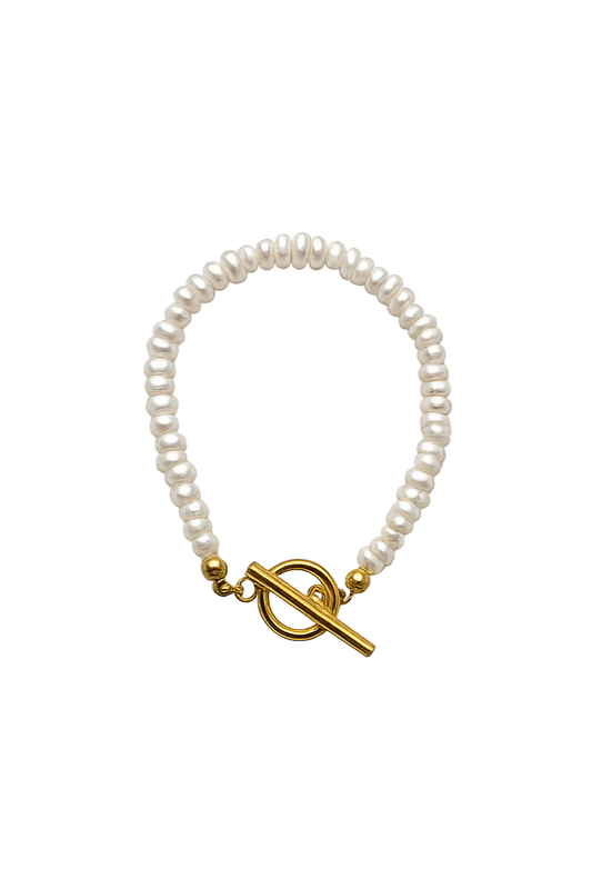 Toggle Clasp Freshwater Pearl Bracelet
