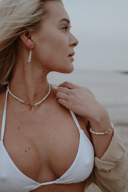 Toggle Clasp Freshwater Pearl Choker