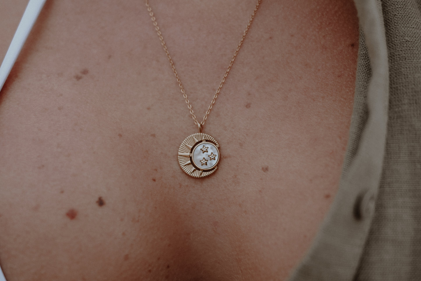 Moon and Stars Necklace