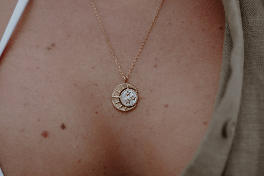 Moon and Stars Necklace