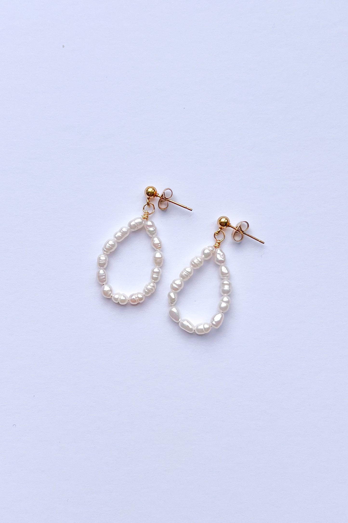 Freshwater Pearl Bead Earrings