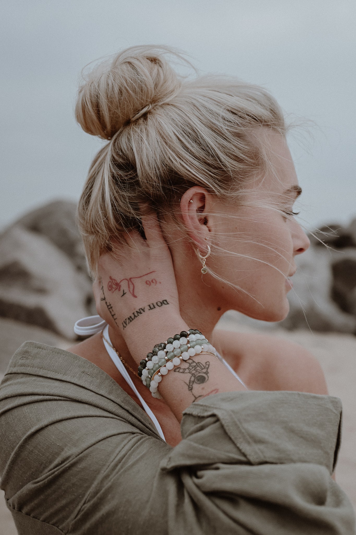 Natural Moss Agate Bracelet