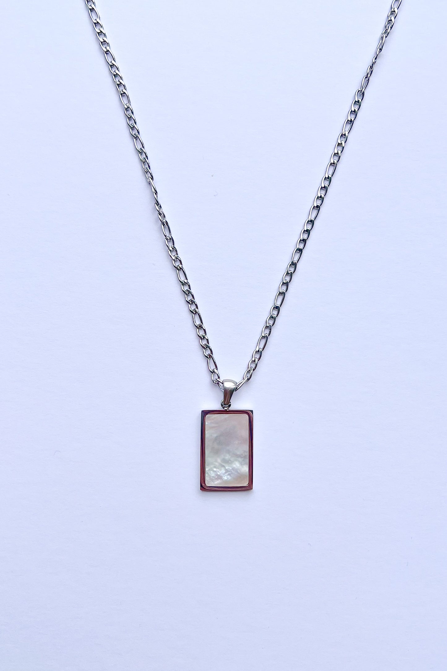 Rectangle Pearly Necklace